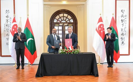 Maldivian Government signs three memorandum of understanding with Singapore on collaboration on different areas