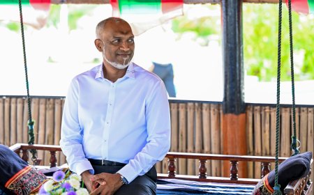 ފޮޓޯ: ރައީސް މުއިއްޒު ނ. އަތޮޅަށް ކުރެއްވި ދަތުރުފުޅު