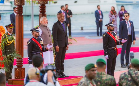 މޯދީއަށް ރިޔާސީ ކުރުނީހާއެކު ރަސްމީކޮށް މަރުހަބާ ކިޔައިފި