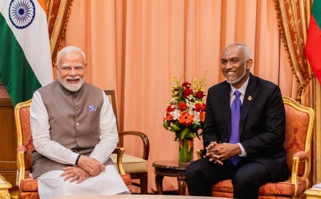 ފޮޓޯ: އިންޑިއާގެ ޕްރައިމް މިނިސްޓަރ ނަރެންދުރަ މޯދީ ރާއްޖެ ވަޑައިގަތުން