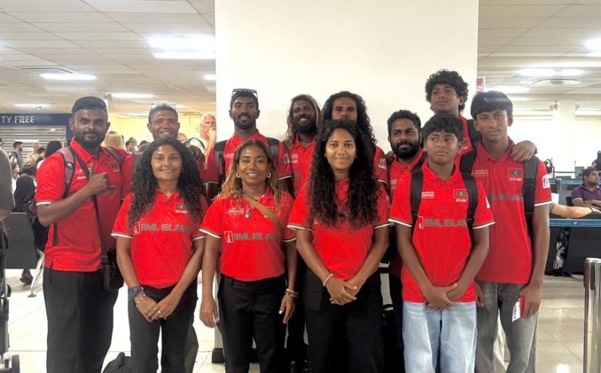 އޭޝިއަން ސާފިންގ ޗެމްޕިއަންޝިޕްގައި ބައިވެރިވުމަށް ރާއްޖެ ޓީމު ފުރައިފި