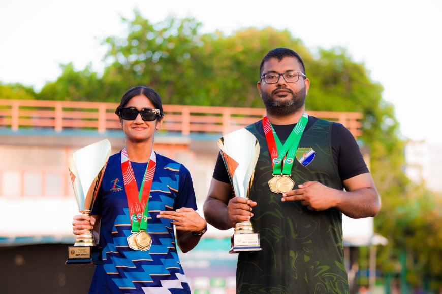 ގައުމީ އެތްލެޓިކްސް މުބާރާތް: އެންމެ މޮޅު ދެ އެތްލީޓުންނަށް ޝަމްއޫނާއި ޝައިމް