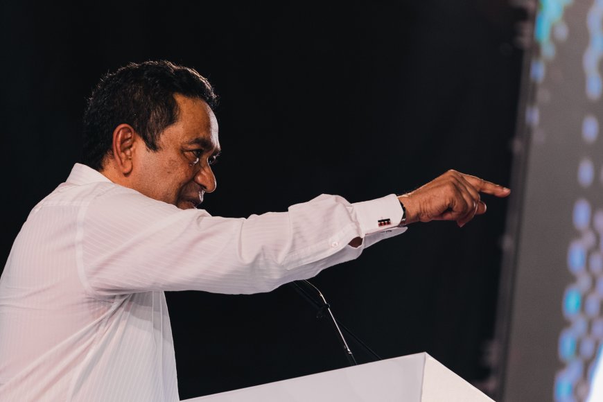 Yameen Accuses Government of Corruption and Deception at ‘Wake Up’ Rally