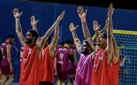 ކޮމަންވެލްތް ބީޗް ހޭންޑްބޯލް ޗެމްޕިއަންޝިޕް 2025 ގެ ފުރަތަމަ މެޗުން ރާއްޖެ މޮޅު ވެއްޖެ