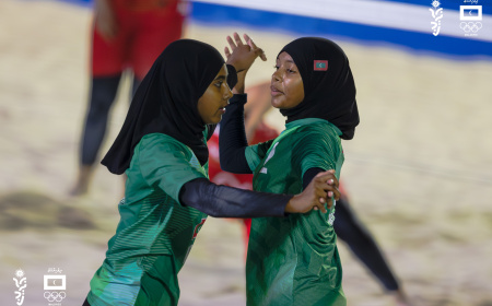 އޭޝިއަން ޔޫތު ގޭމްސް 2025: އަންހެން ބީޗް ވޮލީ ޓީމުން ސީދާ ސެ ސެޓުން ބަހްރެއިން ބަލިކޮށްފި