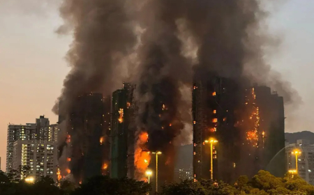 Four Dead as Massive Fire Engulfs High-Rise Estate in Hong Kong’s Tai Po District
