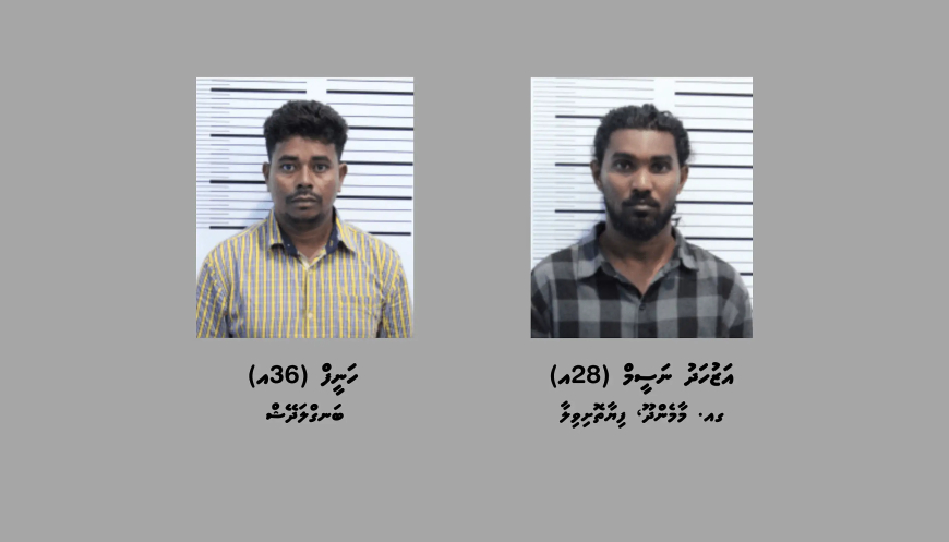 ތިން ކިލޯގެ މަސްތުވާތަކެއްޗާއެކު ދެ މީހަކު ހައްޔަރުކޮށްފި