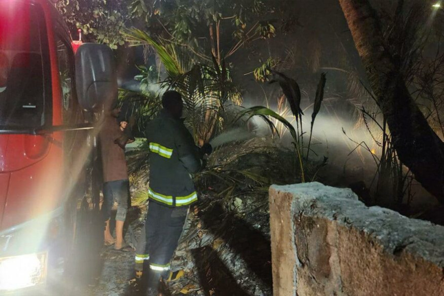 އައްޑޫ ސިޓީގެ ފަޅު ގޯއްޗެއްގައި އަލިފާނުގެ ހާދިސާއެއް ހިނގައިފި