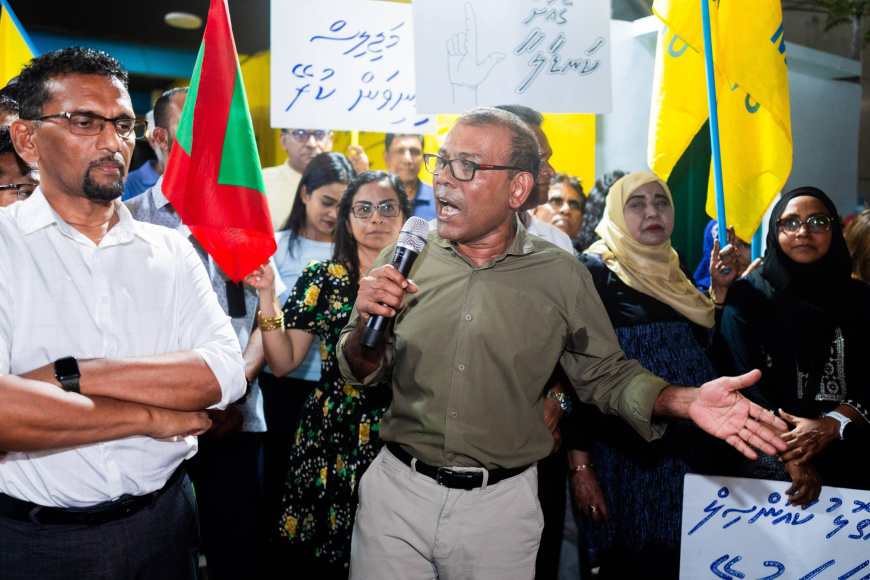 ނަޝީދު މުއިއްޒަށް: މަޝްވަރާގެ މޭޒަށް އަންނަންދެން އިހުތިޖާޖު ކުރާނަން