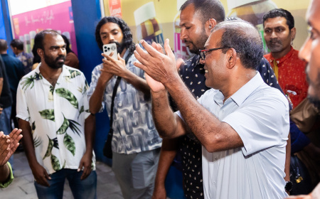 ޗެއަރޕާސަން އިންތިޚާބުގެ ކެންޕޭނަށް ރައީސް ނަޝީދު ސްރީލަންކާއަށް