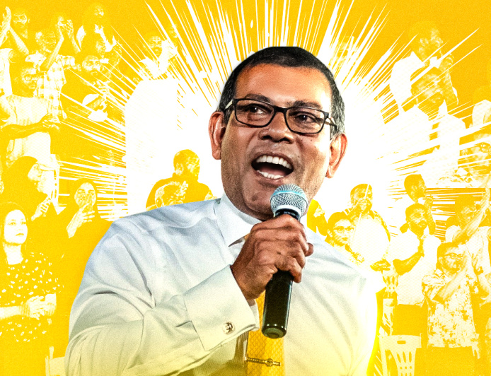 ބޮޑު ތަފާތަކުން މީކާއީލްގެ މައްޗަށް ރައީސް ނަޝީދު ކުރިހޯއްދަވައިފި