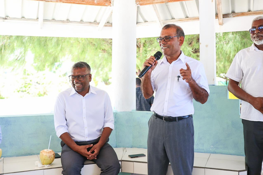 އަޅުގަނޑު ހޮވިއްޖެނަމަ މީކާއީލް ވެސް ހުންނަވަންވާނީ އަޅުގަނޑުގެ ފަހަތުގައި: ރައީސް ނަޝީދު