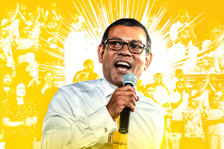 ބޮޑު ތަފާތަކުން މީކާއީލްގެ މައްޗަށް ރައީސް ނަޝީދު ކުރިހޯއްދަވައިފި