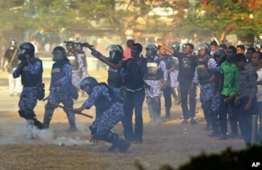 ފެބްރުއަރީ 7 ، 2012 ވަނަ ދުވަހު ޖުމްހޫރީ މައިދާން ސަރަހައްދު. ފޮޓޯ: އޭޕީ