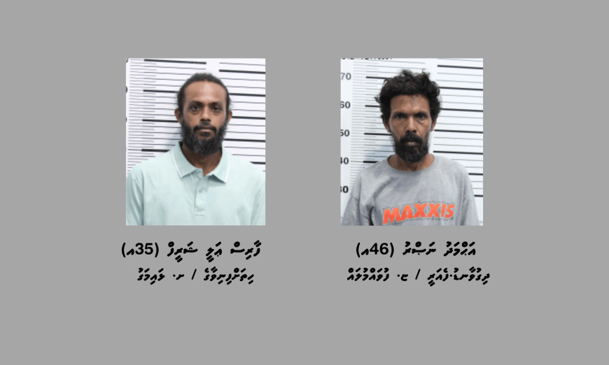 ފިހާރައެއްގެ ބިއްލޫރިގަނޑު ތަޅާލައި ވައްކަންކުރި ދެމީހަކު ހައްޔަރުކޮށްފި