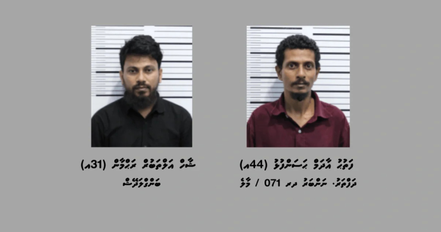 ތިން ކިލޯއަށްވުރެ ގިނަ މަސްތުވާތަކެއްޗާއެކު ދެ މީހަކު ހައްޔަރުކޮށްފި
